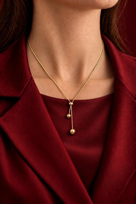 Marova – Double Ball Necklace