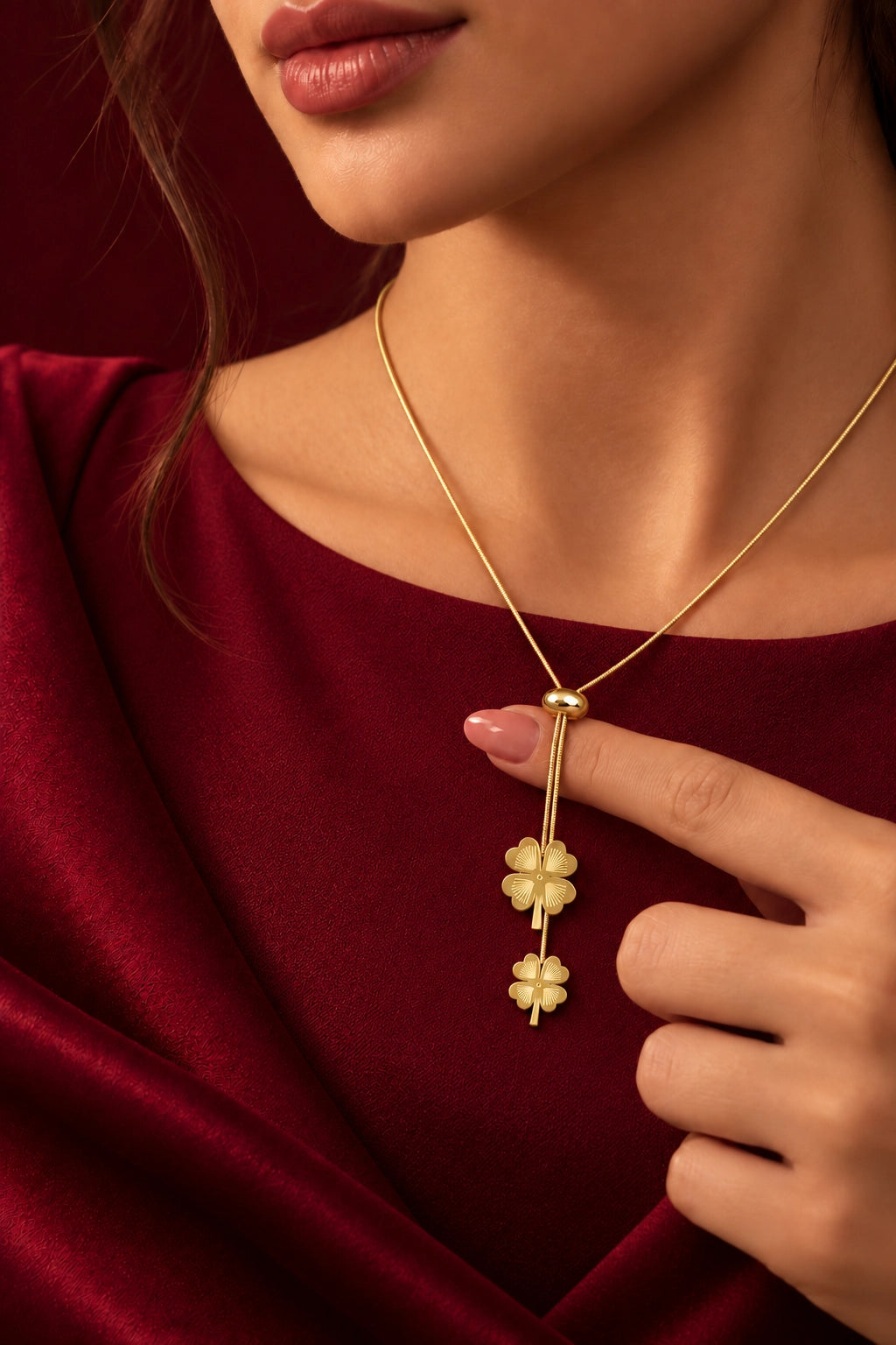 Lior – Floral Drop Necklace