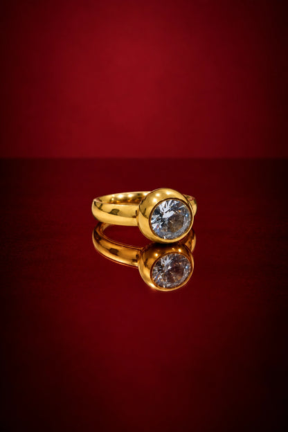 Avora – Gold Crystal Ring