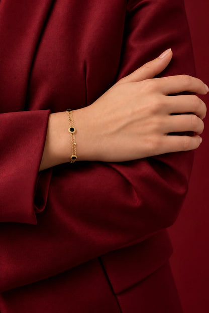 Bomi – Black & Gold Bracelet