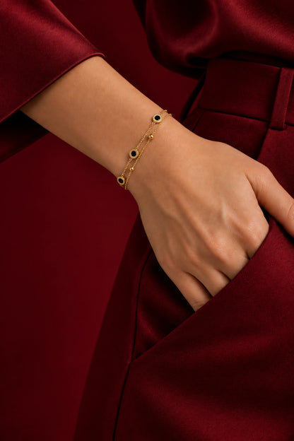 Bomi – Black & Gold Bracelet