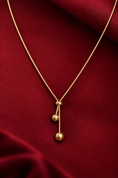 Marova – Double Ball Necklace
