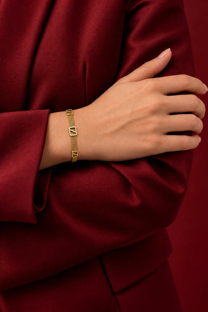 Mireva – Gold Mesh Bracelet