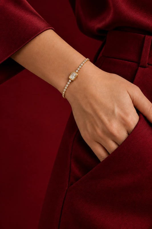 Seol – Gold Crystal Bracelet