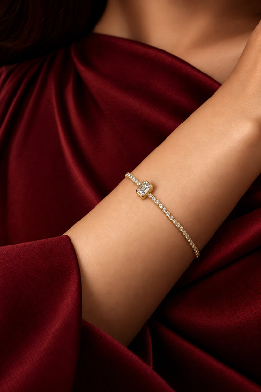 Seol – Gold Crystal Bracelet