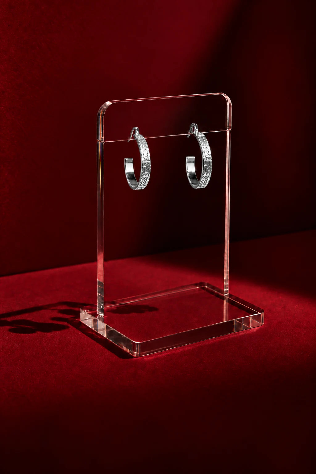 Engraved Hoop Earrings in Gold & Silver Pakistan | ZARIF