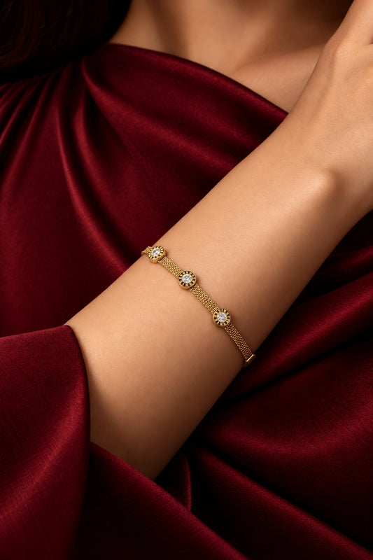 Yemin – Triple Crystal Bracelet