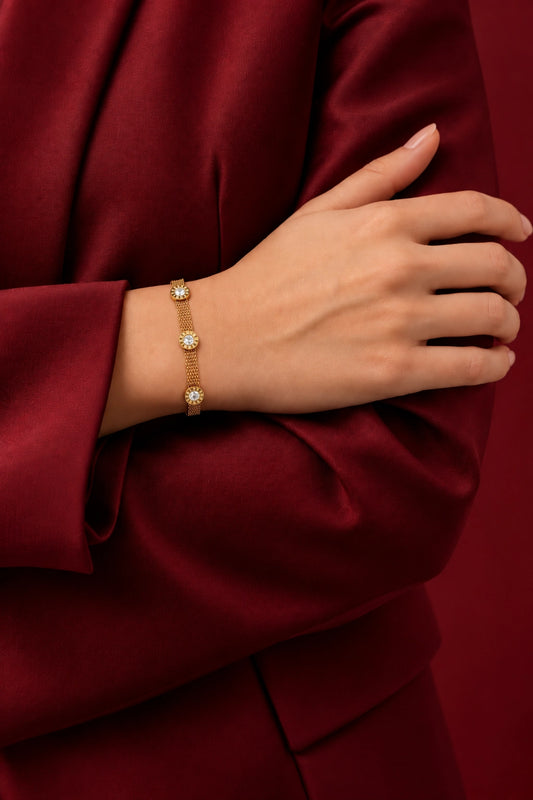 Yemin – Triple Crystal Bracelet