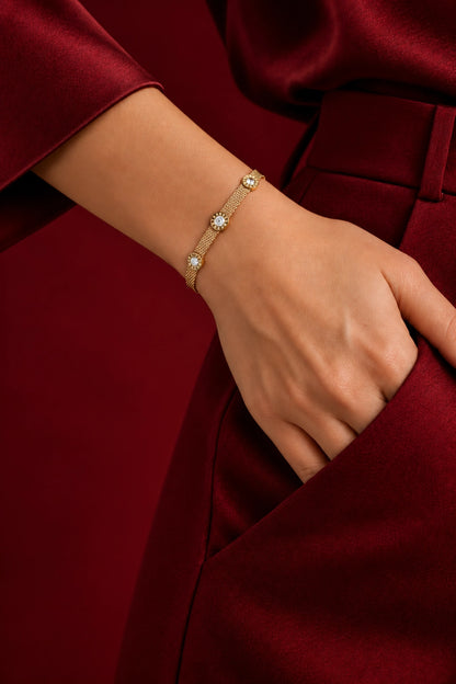 Yemin – Triple Crystal Bracelet
