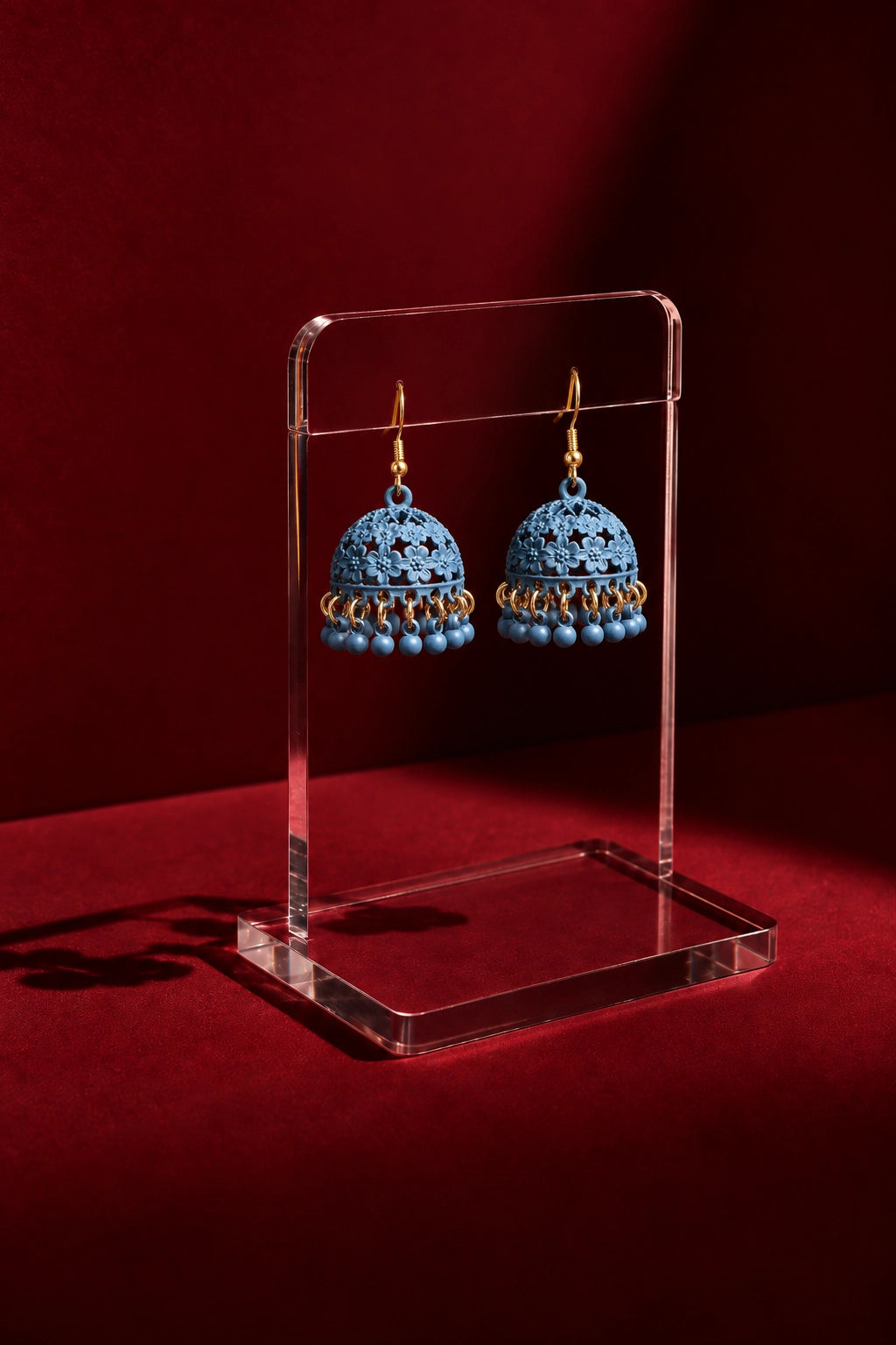 Roshi – Floral Jhumka Earrings