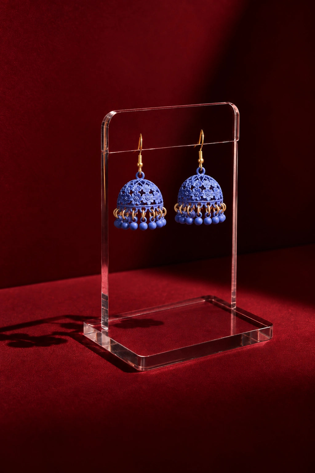 Roshi – Floral Jhumka Earrings
