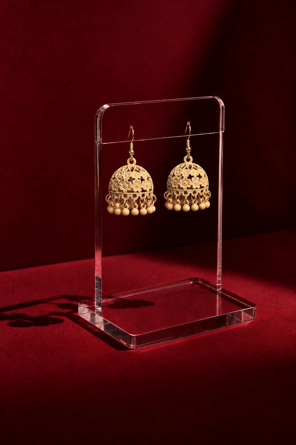 Roshi – Floral Jhumka Earrings