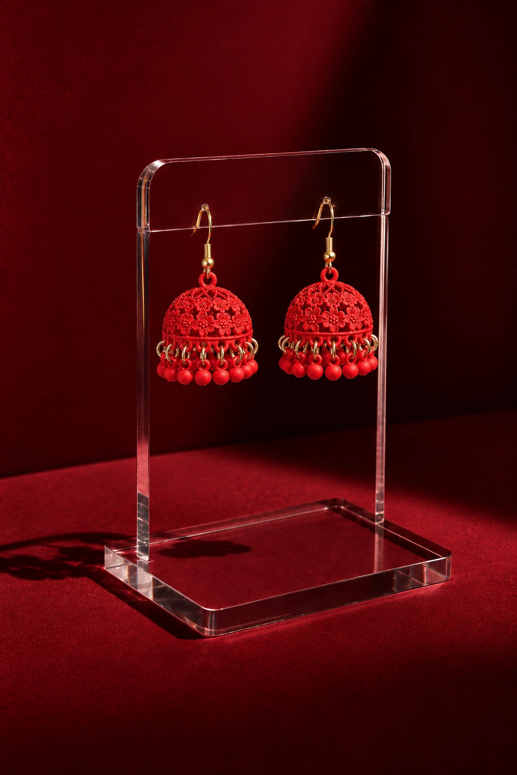 Roshi – Floral Jhumka Earrings