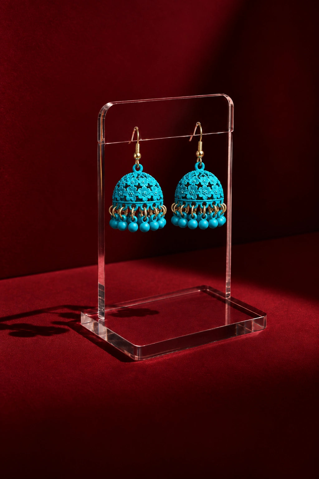 Roshi – Floral Jhumka Earrings
