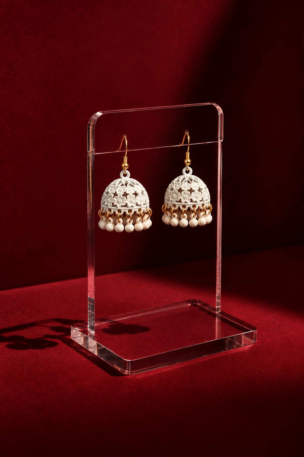 Roshi – Floral Jhumka Earrings