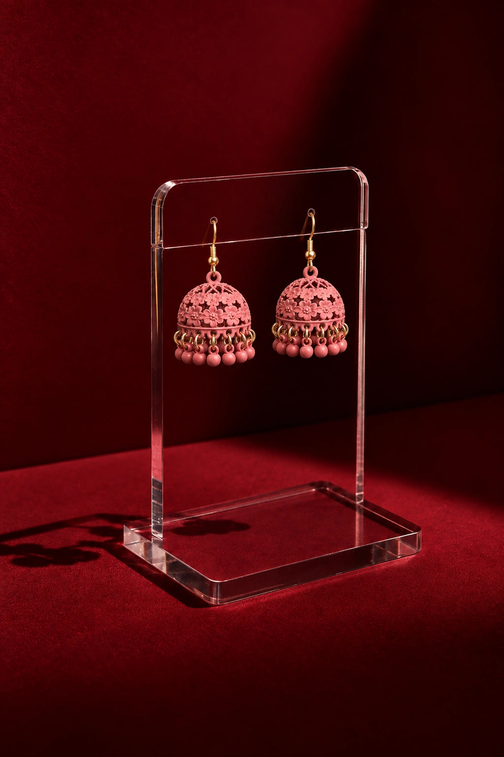 Roshi – Floral Jhumka Earrings