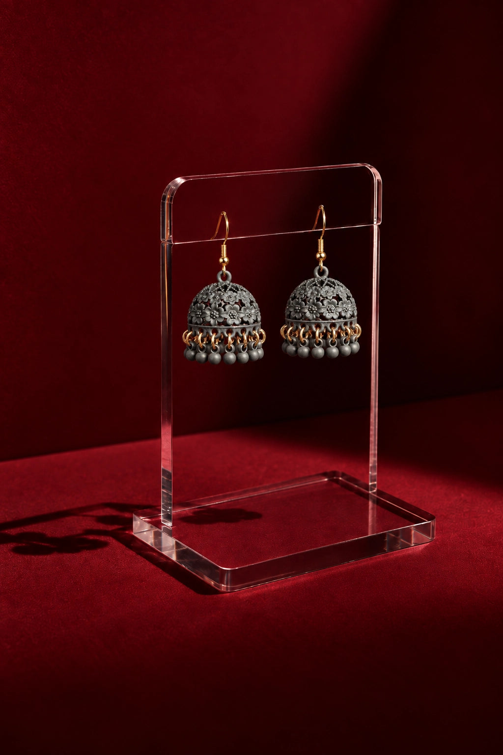 Roshi – Floral Jhumka Earrings
